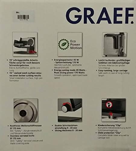 Graef Allesschneider Sliced Kitchen S32120 Twin