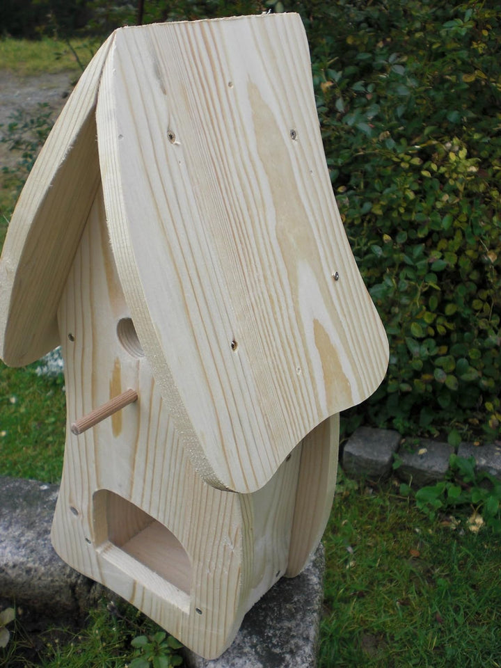 Dekorativer Nistkasten(NB1)-mit Vogelfutterhaus zum selbst bauen-Bausatz-Vogelhaus-Vogelhäuschen-Vog