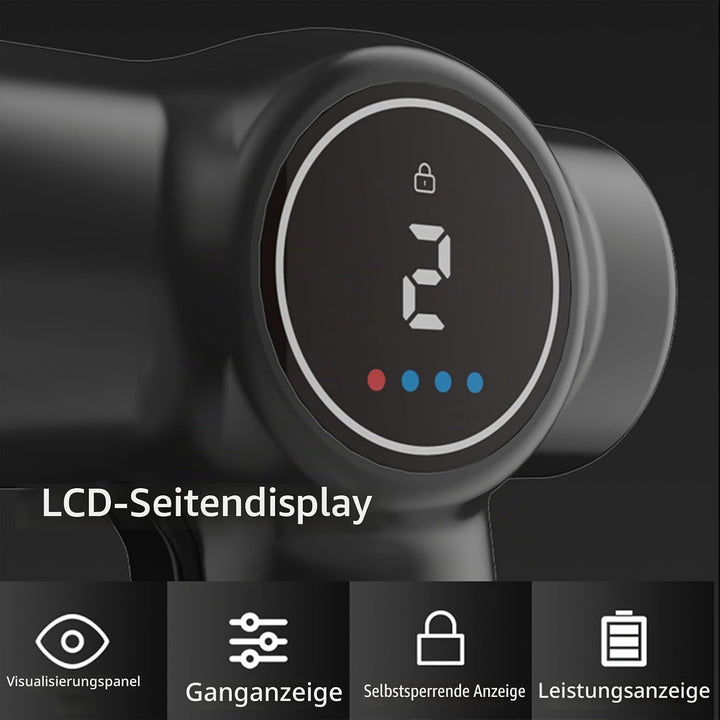 Auto Akku Poliermaschine mit LCD Display, Polierset mit 2 einstellbaren Geschwindigkeitsstufen, mult