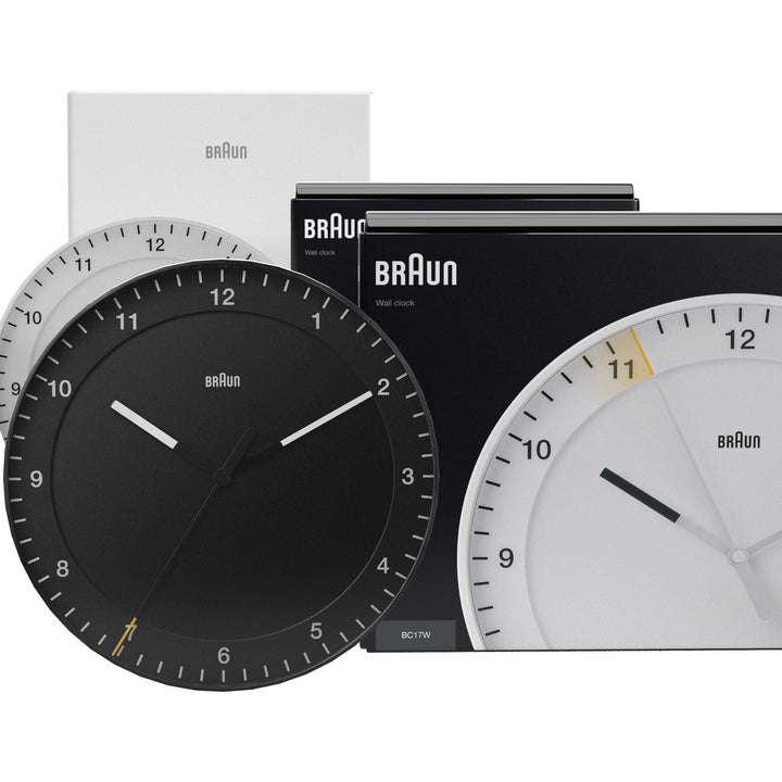 Braun Klassischer Mixed Analog Wanduhr Zuhause Geschenke mit ruhiges Quarzuhrwerk, leicht lesbares Z