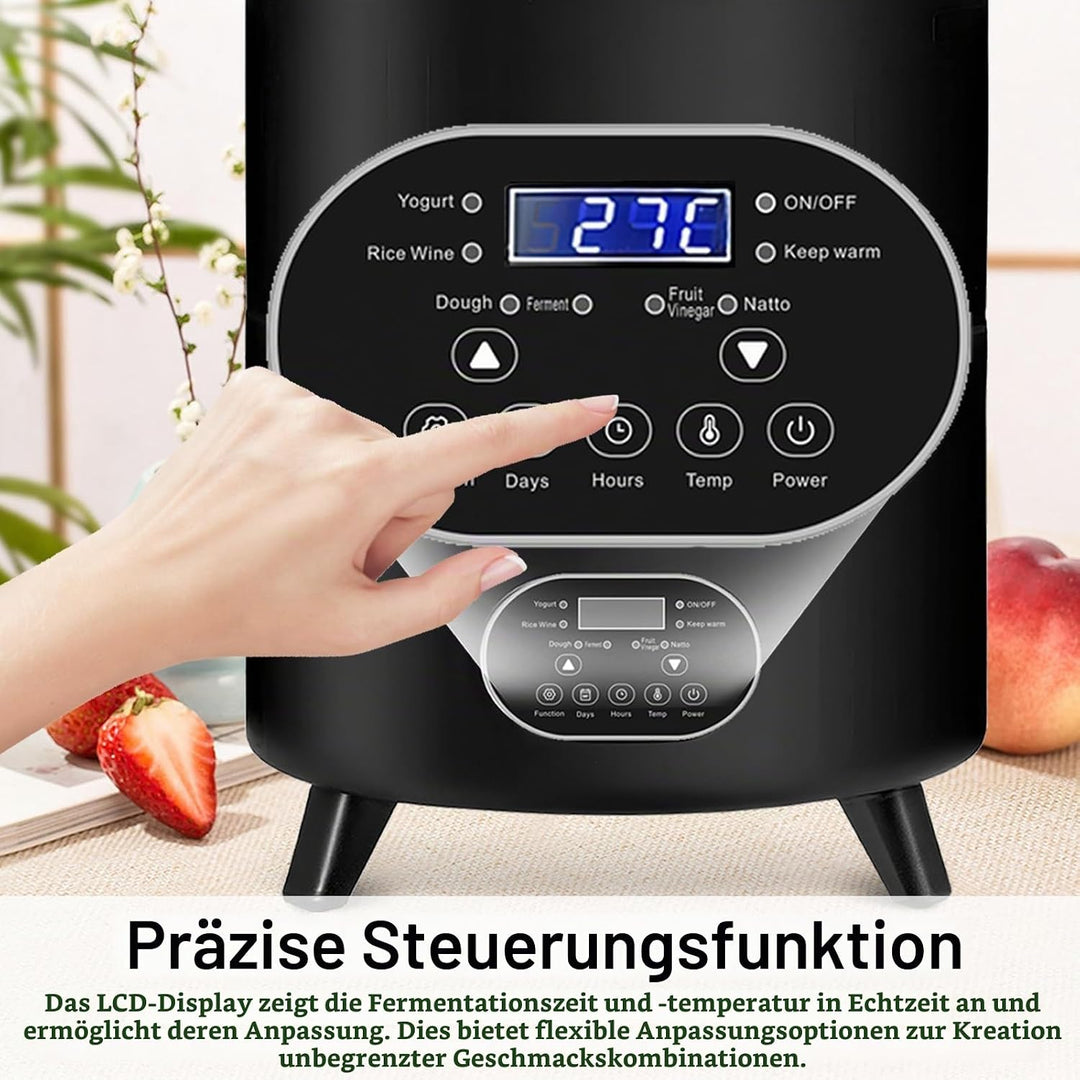 Joghurtbereiter, Joghurtmaschine Multifunktional 8L Grosses Fassungsvermögen Fermenter Yoghurt Masch