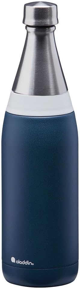 Aladdin Fresco Thermavac Trinkflasche Edelstahl 0.6L Deep Navy – Thermosflasche Auslaufsicher - Hält