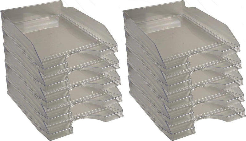 Exacompta 12327D 10er Pack Premium Briefablage Ecotray DIN A4. Ideale Briefkörbe für Ihre Organisati