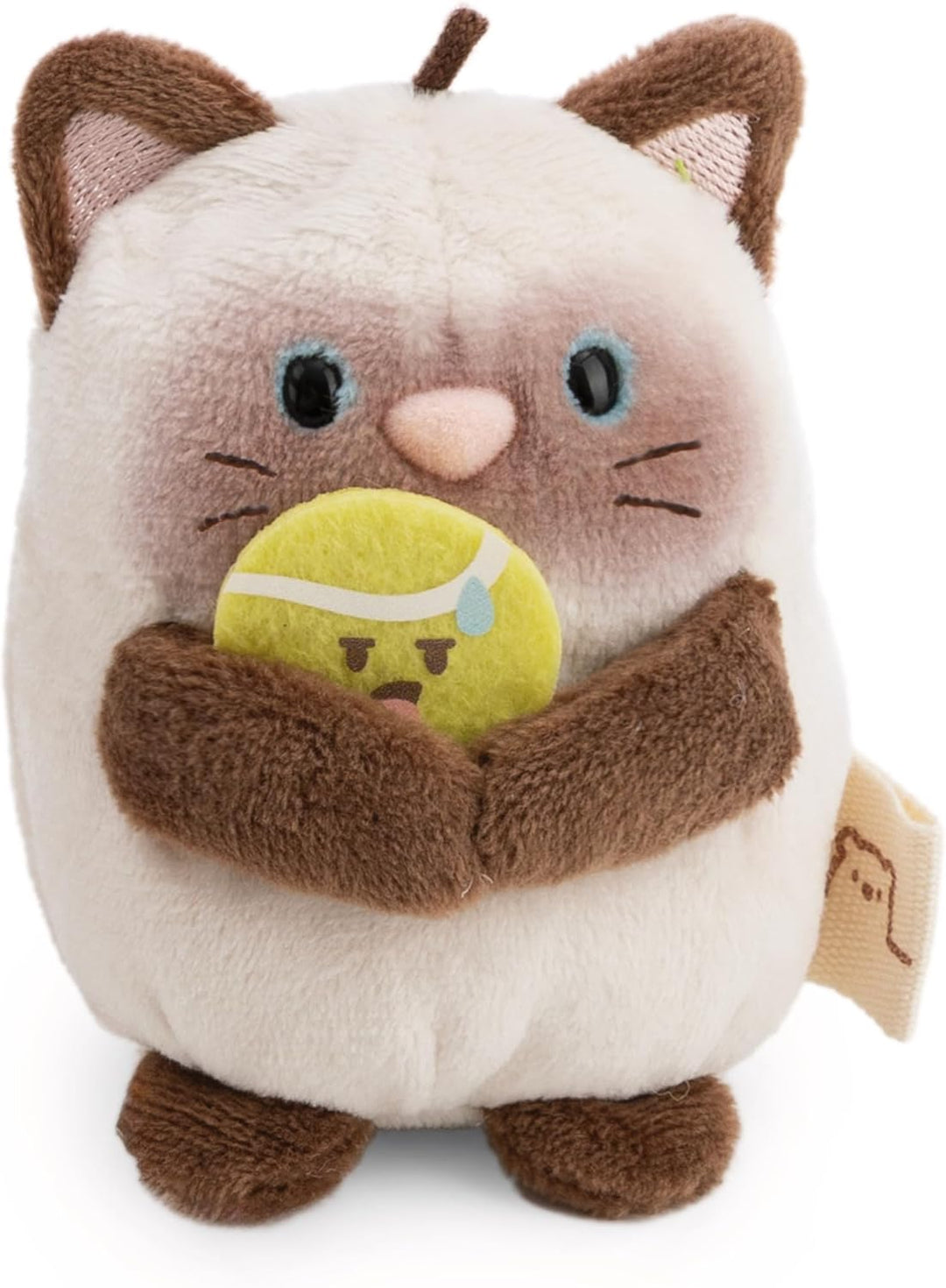 NICI Set Kuscheltier Siamkatze Siamy 8cm mit Tennisball & Tenniskostüm in Geschenkbox 8,5x6,5x10cm -