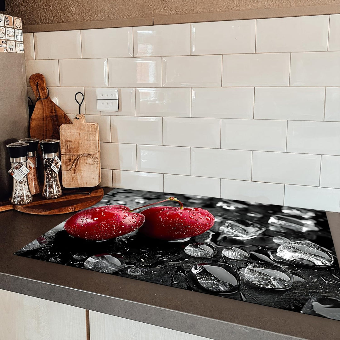 KitchenYeah© Herdabdeckplatte 80.2x52.2 cm Einteilig Herdabdeckung Abdeckplatte für Ceranfeld Abdeck