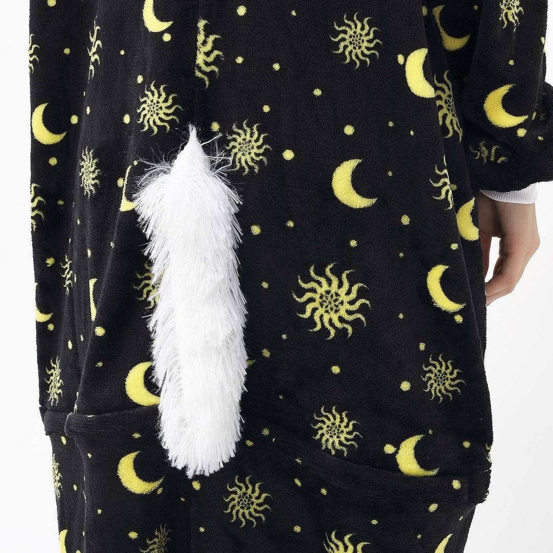 Katara Damen, Herren Einhorn Schwarz-sterne Jumpsuit S Einhorn Schwarz-sterne, S Einhorn Schwarz-ste