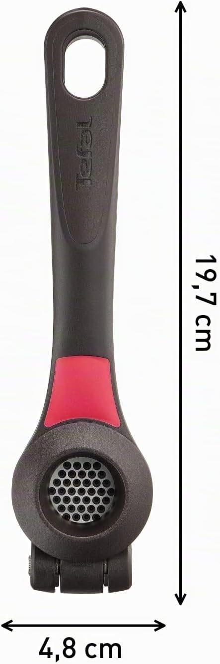 Tefal Knoblauchpresse K2072614 Ingenio, aus Edelstahl, rostfrei 25,74 x 10,2 x 4,63 cm
