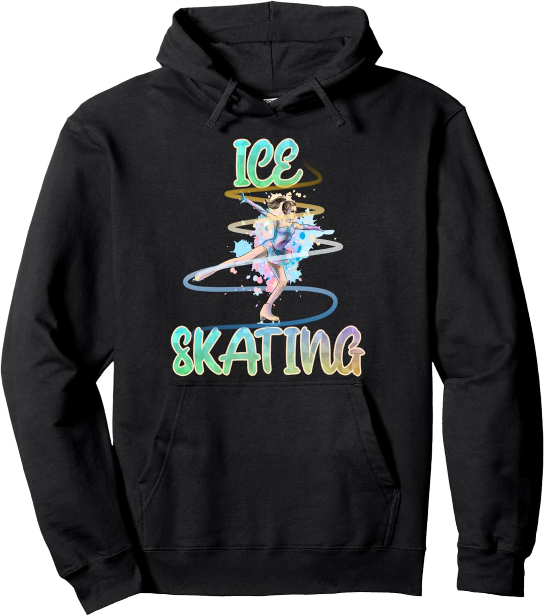 Ice Skating Schlittschulaufen Eislaufen Eiskunstlaufen Pullover Hoodie