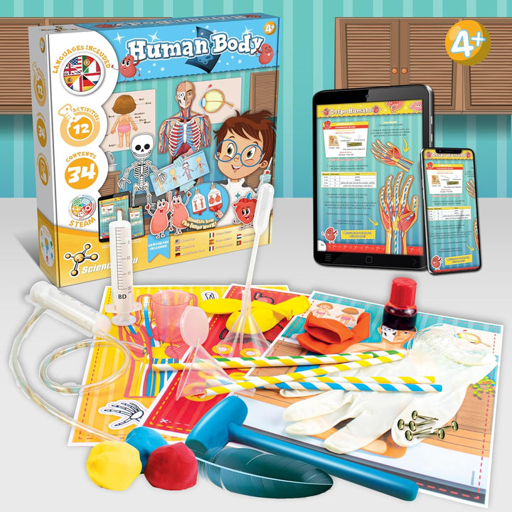 Science4you Menschlichen Körpers Kit – Entdecken Sie die Details des Menschlichen Körpers, Finden Si