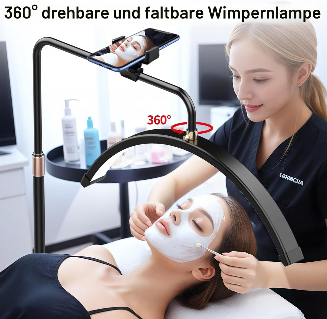 Wimpern Lampe für Wimpernverlängerungen mit Telefonhalter, Tätowierer, Nageltechniker – kühle, LED B