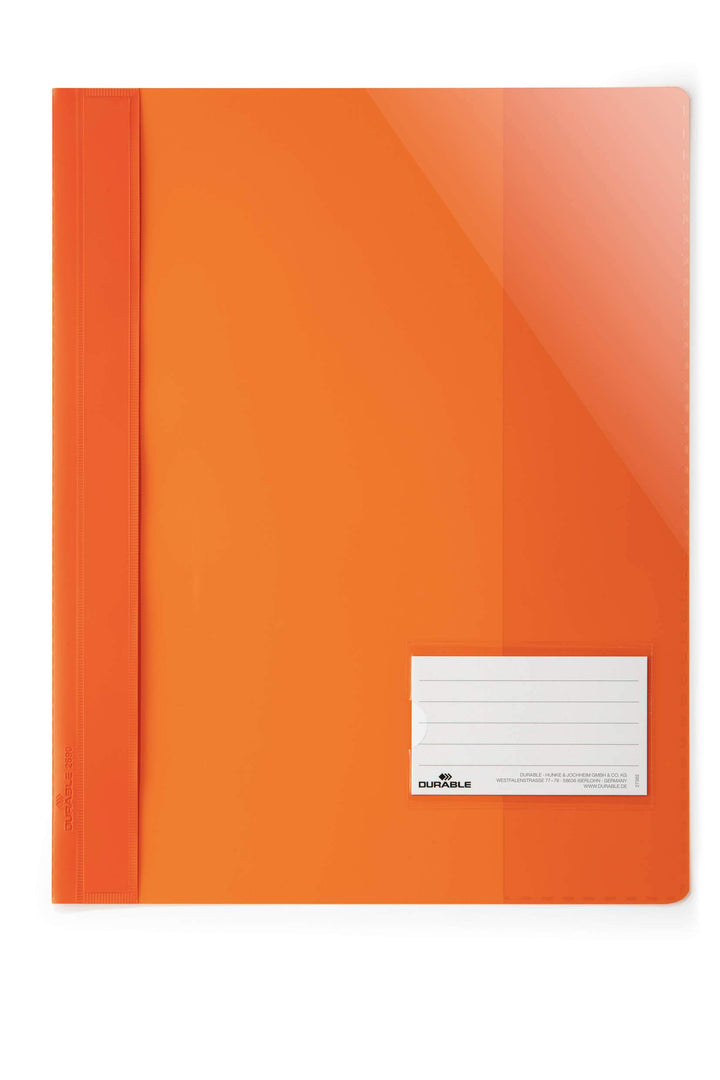 Durable Sichthefter für Din A4, Überbreite, orange, 25er Packung, 269009, orange