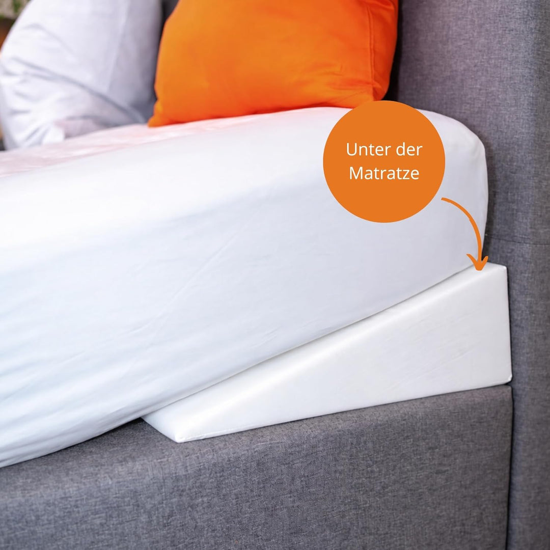 sleepling Keilkissen, Reflux Kissen für Bett und Sofa, Matratzenkeil für Erwachsene, Betterhöher, 45