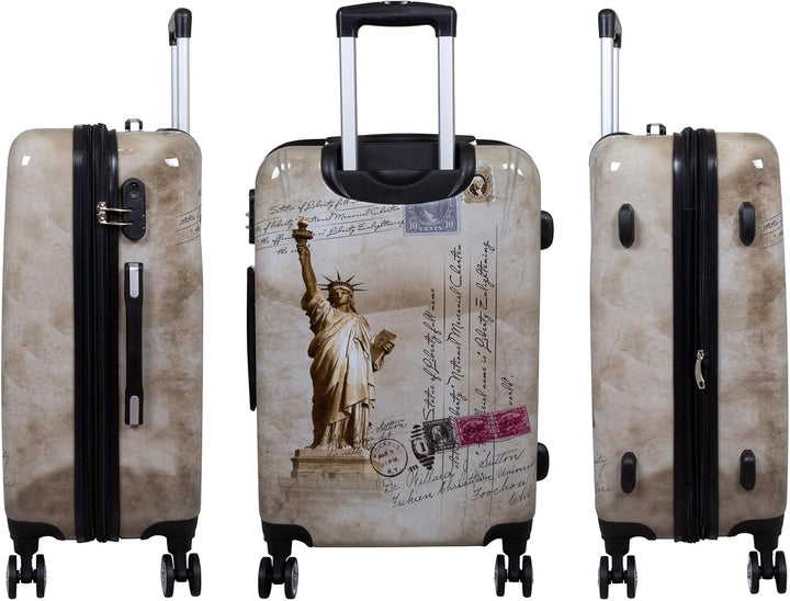 grosser Reisekoffer Hartschale 77 cm - Freiheitsstatue New York