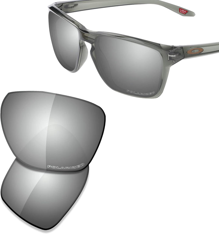 Saucer Premium Ersatzgläser für Oakley Sylas OO9448 Sonnenbrille High Definition – Chrom-metall Pola