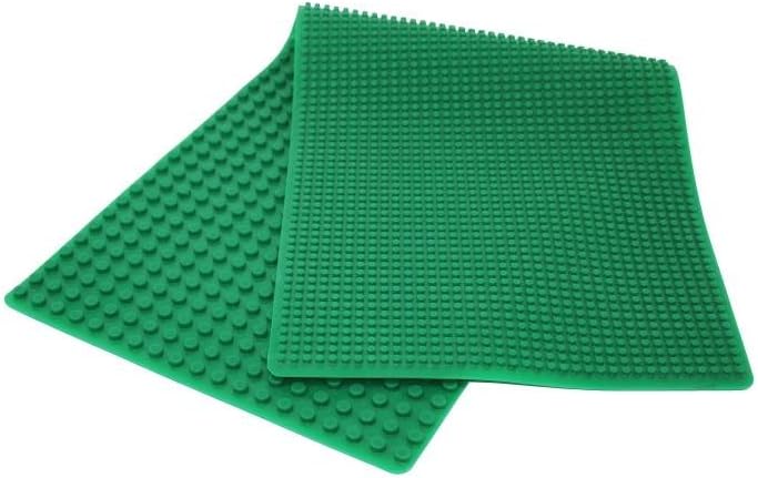 Beslo Hochwertige Baustein Matte aus Silikon I Doppelseitige Bauplatte Gross I Rollbare, Wasserfeste