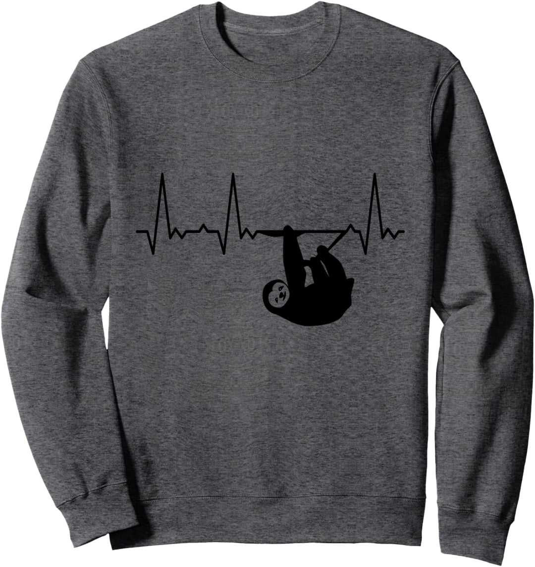 Herzschlag Faultier Sweatshirt