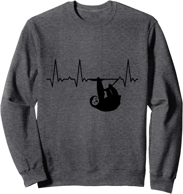 Herzschlag Faultier Sweatshirt