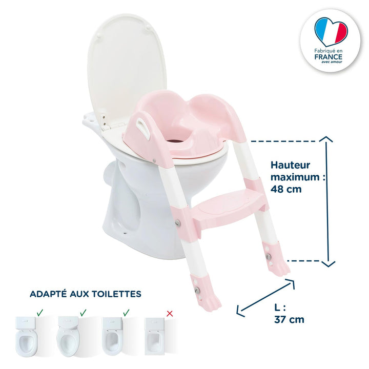 Kiddyloo Toiletten-Trainer Powder pink/White Powder Pink / White, Powder Pink / White