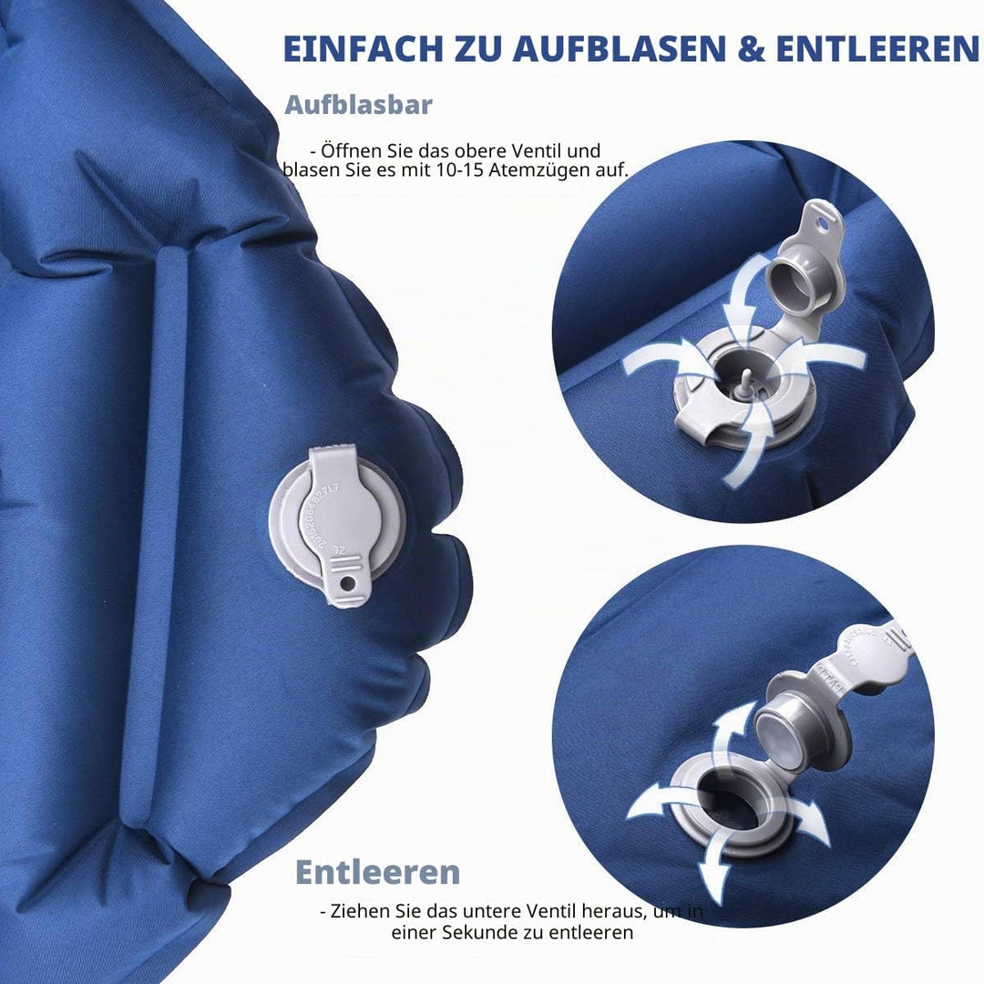 Isomatte Camping Outdoor Ultraleicht Camping Isomatte Aufblasbare, wasserdichte Faltbar Luftmatratze