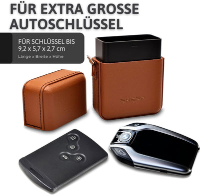 EXEEP® Keyless Go Schutz Autoschlüssel - Extra Gross - TÜV geprüft - Zuverlässige Funkschlüssel Absc