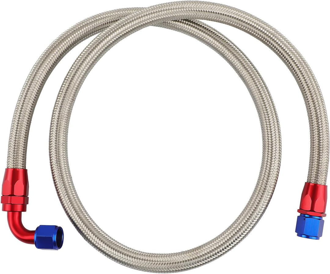 maXpeedingrods Universeller Ölkühler 13-reihiger AN10-Ölkühlersatz mit Filteradapter Schlauch Blau 1