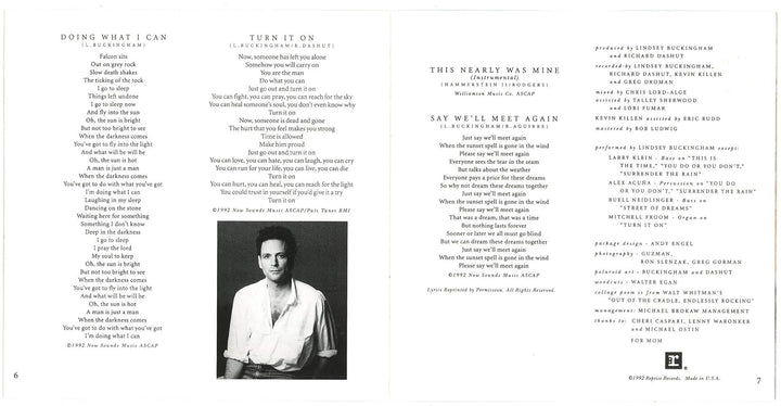 Out of the Cradle, Audio-CD