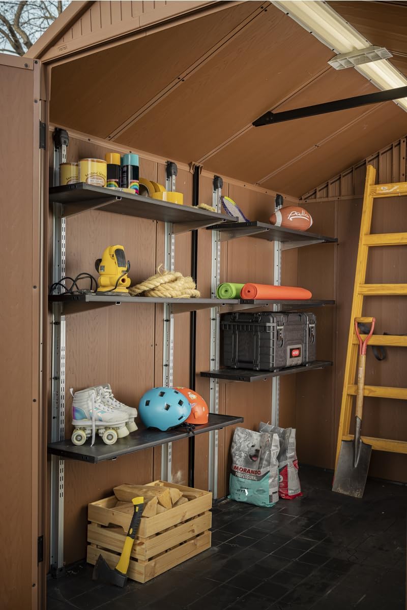 Keter Regalbausatz 70 für 1 Regal mit DREI 70 cm Langen Böden für alle Keter Gerätehäuser (ausser Fa