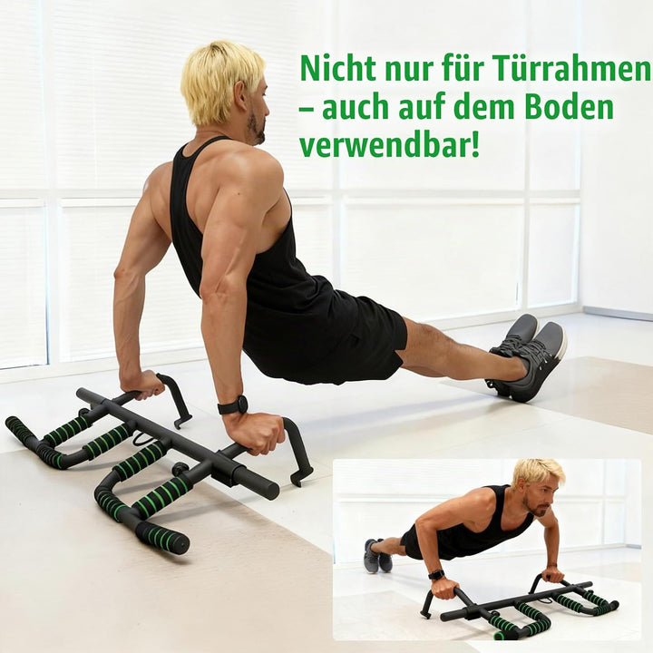 Klimmzugstange Türrahmen Ohne Schrauben, Pull Up Bar Door Frame mit 10 Griffpositionen für Vielseiti