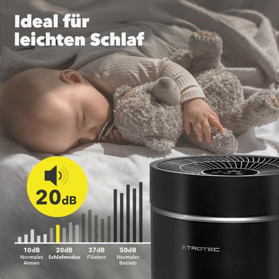 TROTEC Luftreiniger AirgoClean 171 E – HEPA Filter für Allergiker – Räume bis 42 m² /105 m³, Luftfil