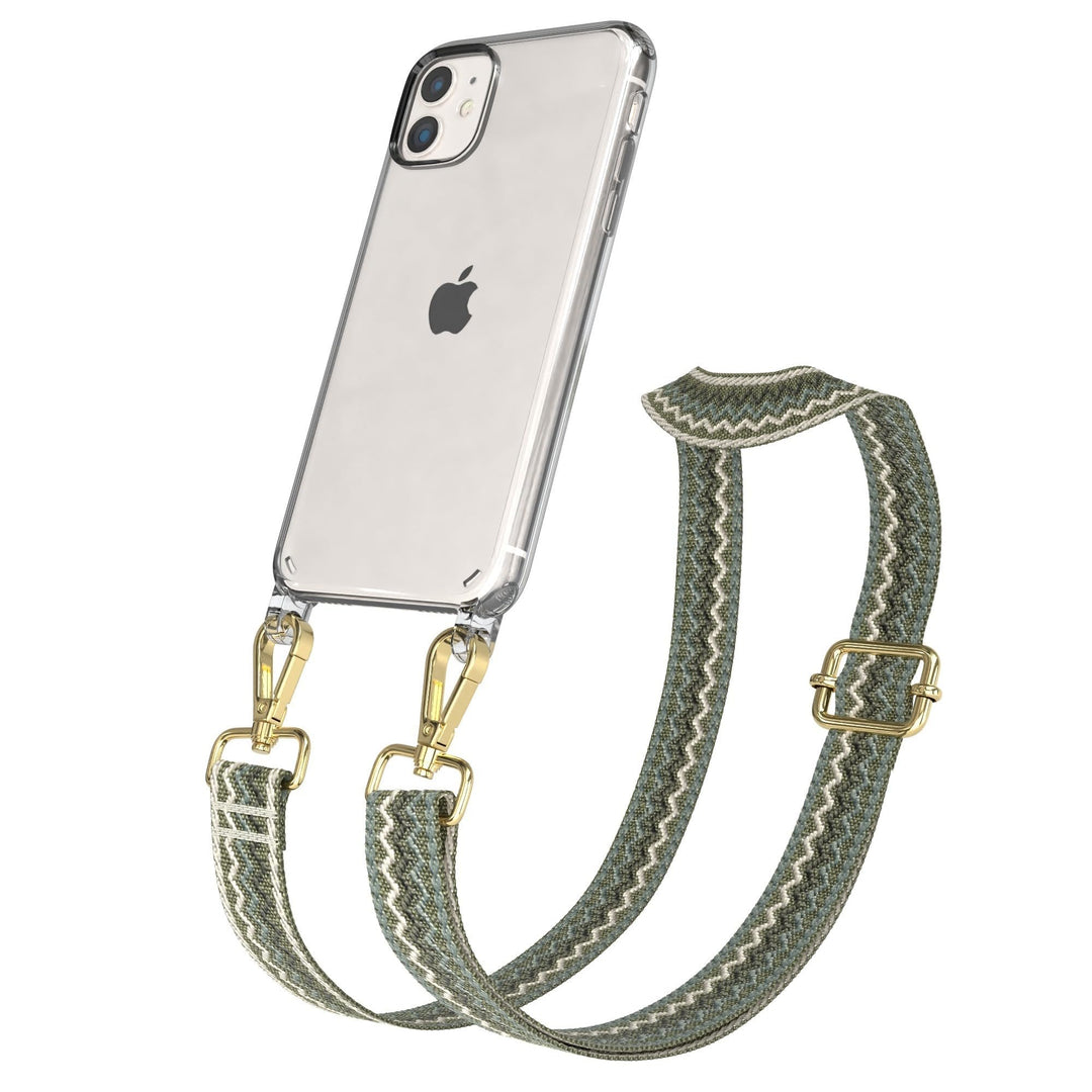 EAZY CASE Handykette - Verstellbares Taschenband kompatibel mit iPhone 11, Schulterriemen, Handykord