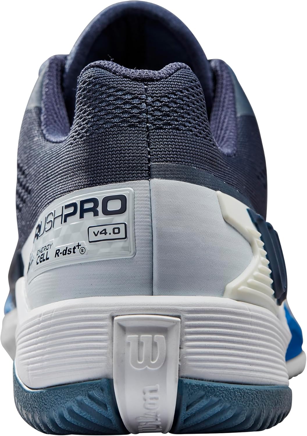 Wilson Herren Rush Pro 4.0 Ac Tennisschuhe Allcourtschuh Dunkelblau - Weiss 49 1/3 EU Navy Blazer Wh