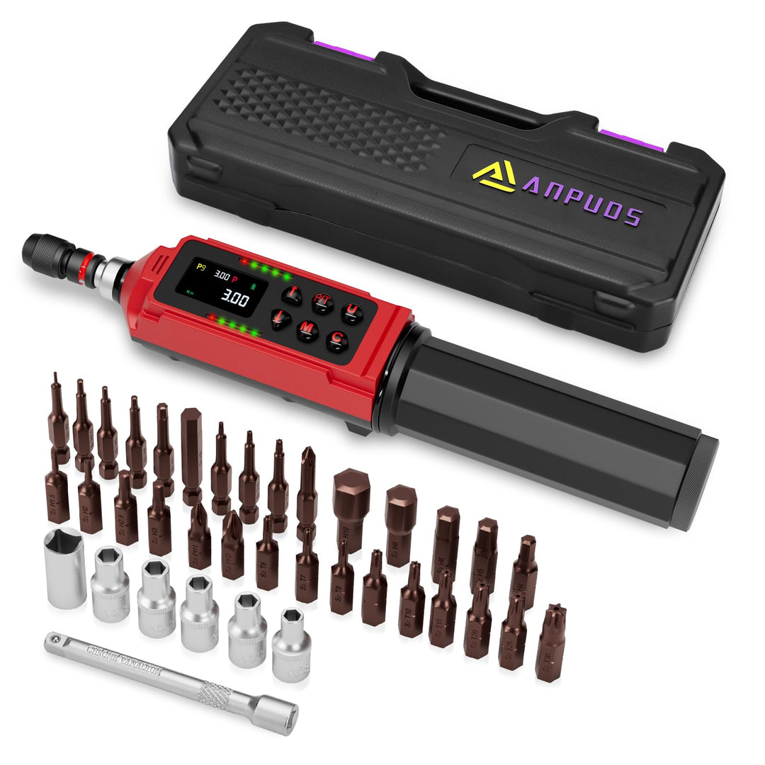 Digitaler Drehmomentschraubendreher 1/4 Zoll, 0.045-3NM Drehmoment Schraubendreher Einstellbar, ±1%