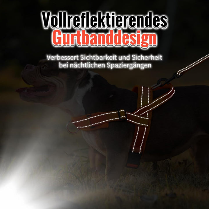 Arblina Hundegeschirr, Anti-Zug Hundegeschirr für Mittelgrosse und Grosse Hunde, T-förmiges Anti Zie
