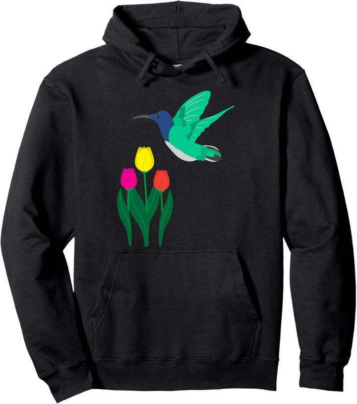 Cooles Blumen Kolibri Vogel Natur Geschenk Hoodie Pullover Hoodie