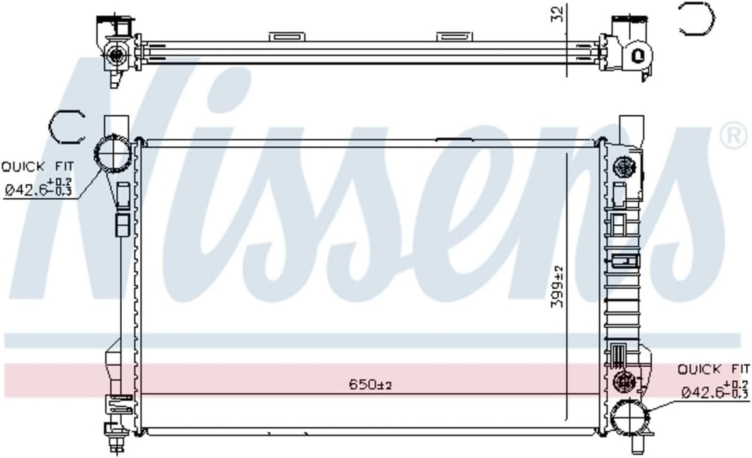 Nissens 62786A Wasserkühler