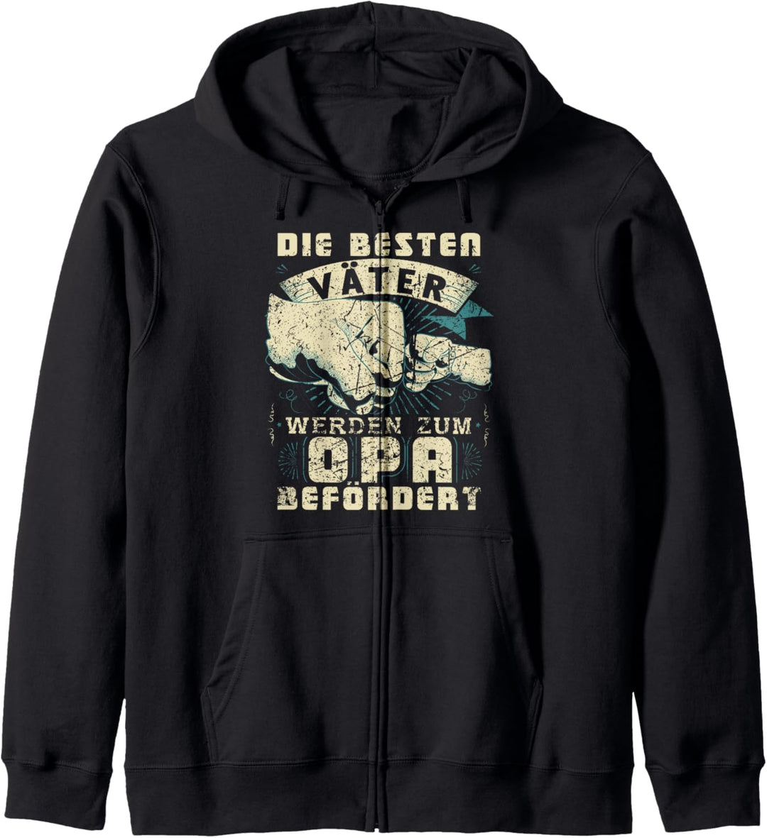 Opa Grossvater Spruch Lustig Vatertag Geburtstag Geschenk Kapuzenjacke