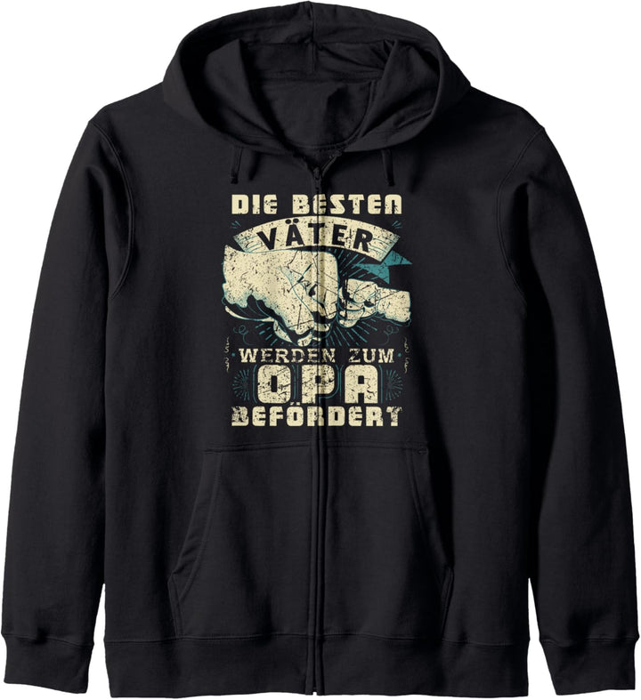 Opa Grossvater Spruch Lustig Vatertag Geburtstag Geschenk Kapuzenjacke