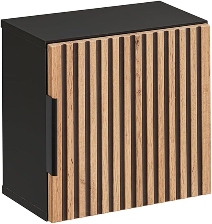 Lomadox Badezimmer Hängeschrank 35x35 cm Wandschrank Badschrank 1 Tür quadratisch Würfel anthrazit m