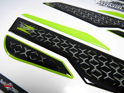 BIKE-label Tankpad Set Tankschutz Grün kompatibel für Kawasaki Z900-850021VA