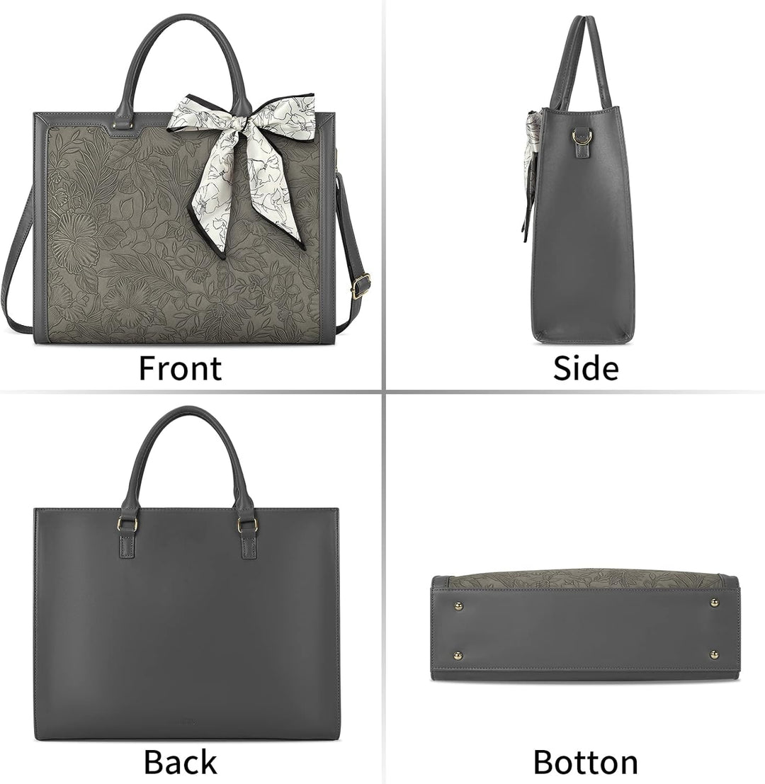 NUBILY Handtasche Damen Shopper Grosse Leder Umhängetasche Elegant Gross Laptop Schultertasche Arbei