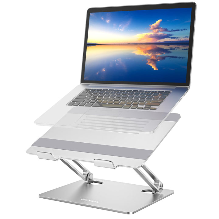 BoYata Laptopständer, Multi-Angle Laptop Ständer mit Heat-Vent, Verstellbarer Notebook Ständer Kompa