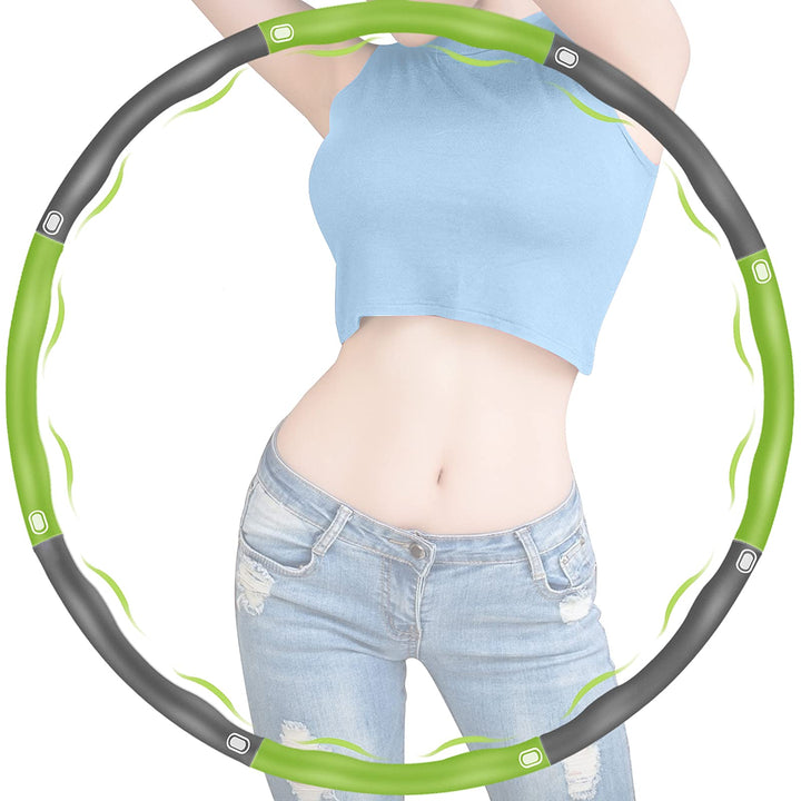 Hula Hoop Reifen Erwachsene zur Gewichtsabnahme, 8 Abschnitte mit Schaumstoff Abnehmbarer Reifen Hoo