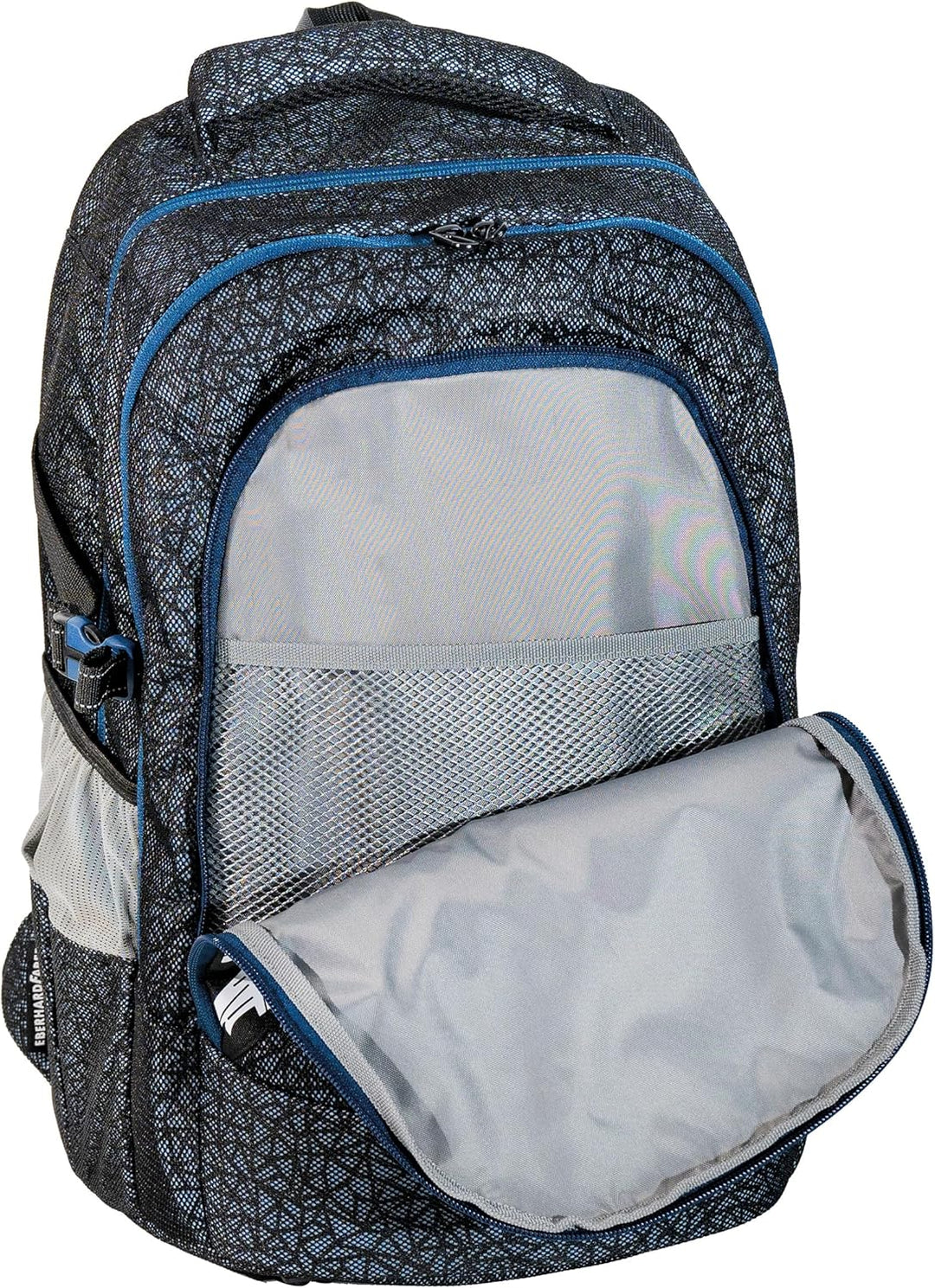 Eberhard Faber Schulrucksack Teenager, 30 Liter Volumen X-Style Pro Schwarz-blau, X-Style Pro Schwar