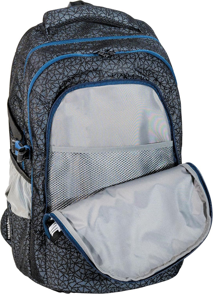 Eberhard Faber Schulrucksack Teenager, 30 Liter Volumen X-Style Pro Schwarz-blau, X-Style Pro Schwar