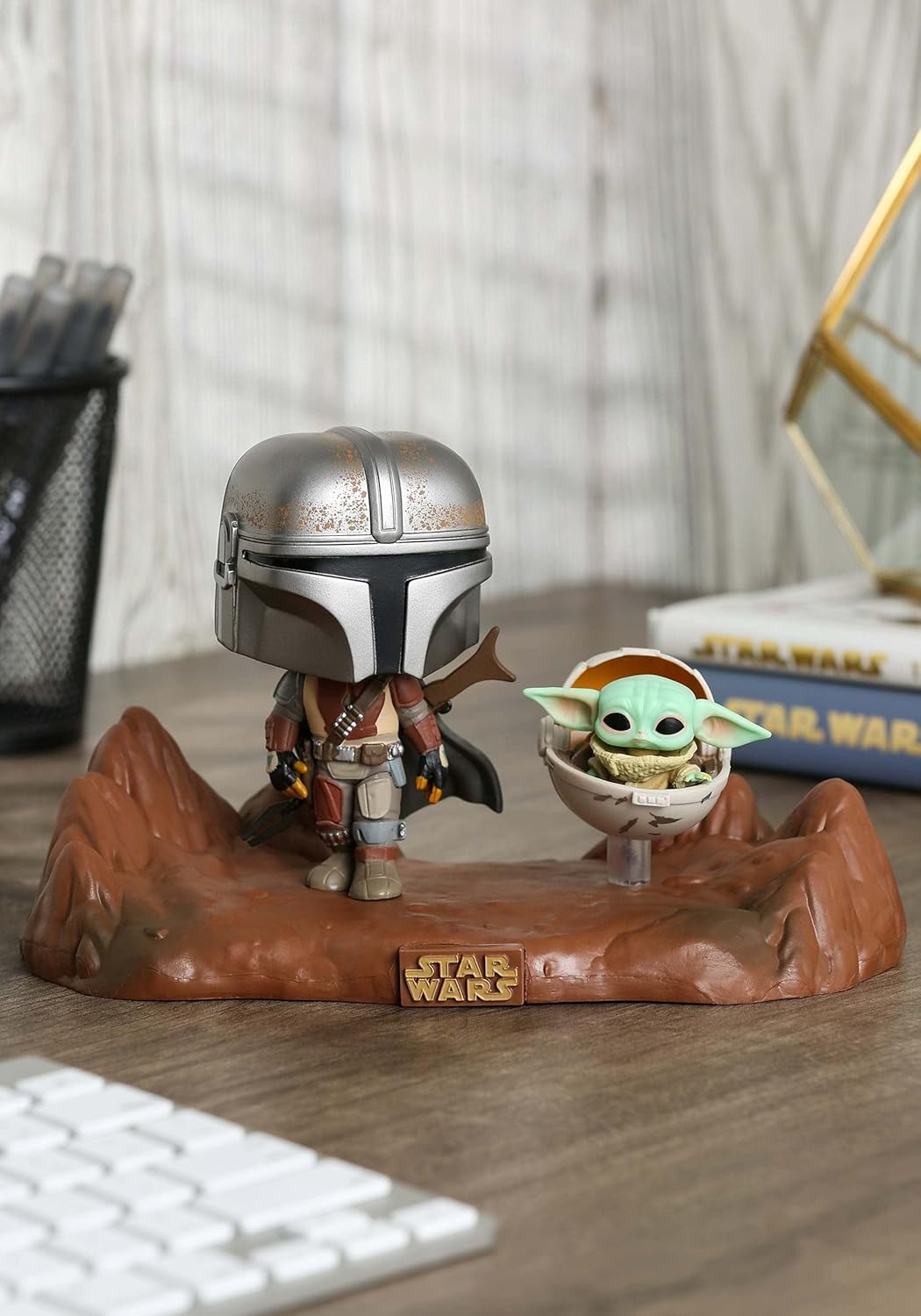 Funko 49930 POP Moment Mandalorian & Child The Mandalorian Sammelbares Spielzeug, Folie, Mehrfarben,