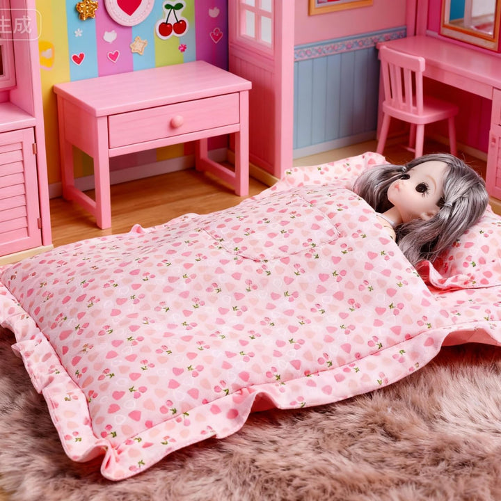 Supvox 1 Satz Puppen-erdbeer-Schlafsack Puppen Erdbeermatratze -Accessoire Doll Erdbeerschlafsack Pu