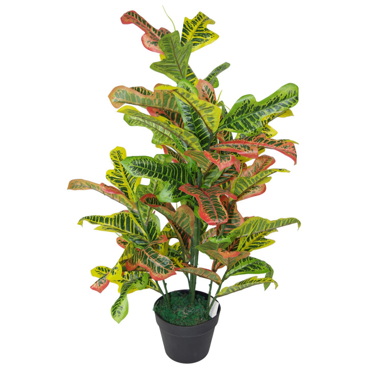 Leaf Kunstpflanze für Kodiäum, 90 cm, gross, Schwarz 90cm Codiaeum 90cm Codiaeum, 90cm Codiaeum 90cm