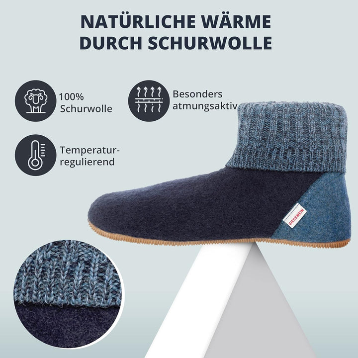 GIESSWEIN Unisex Wildpoldsried Hohe Hausschuhe 32 EU Ocean 588, 32 EU Ocean 588