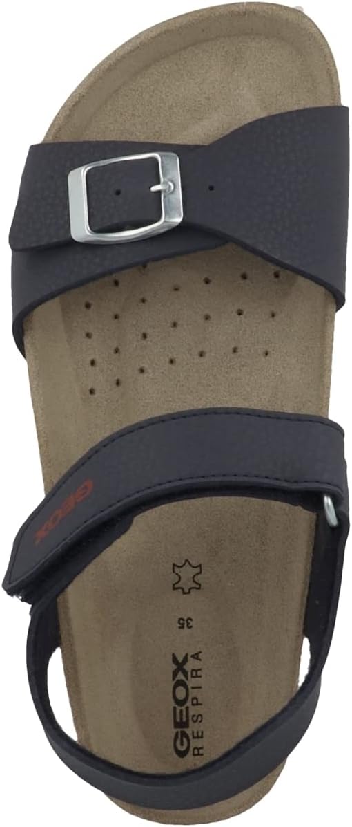 Geox Jungen J Ghita Boy B Sandalen 25 EU Navy Red, 25 EU Navy Red