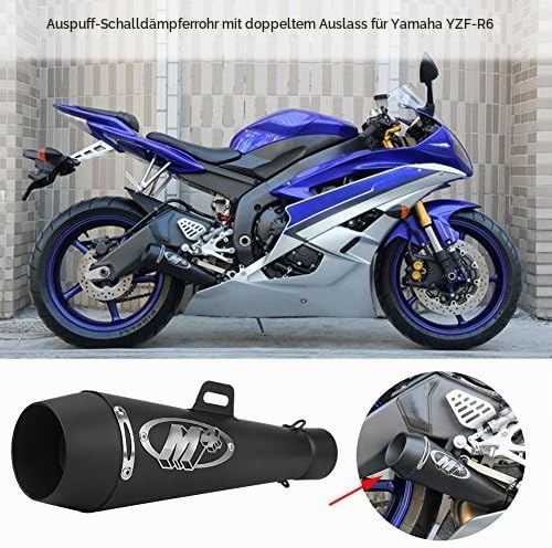 Auspuff Schalldämpfer Rohr Motorrad Schalldämpfer Schalldämpferrohr Auspuff Universal Schalldämpfer